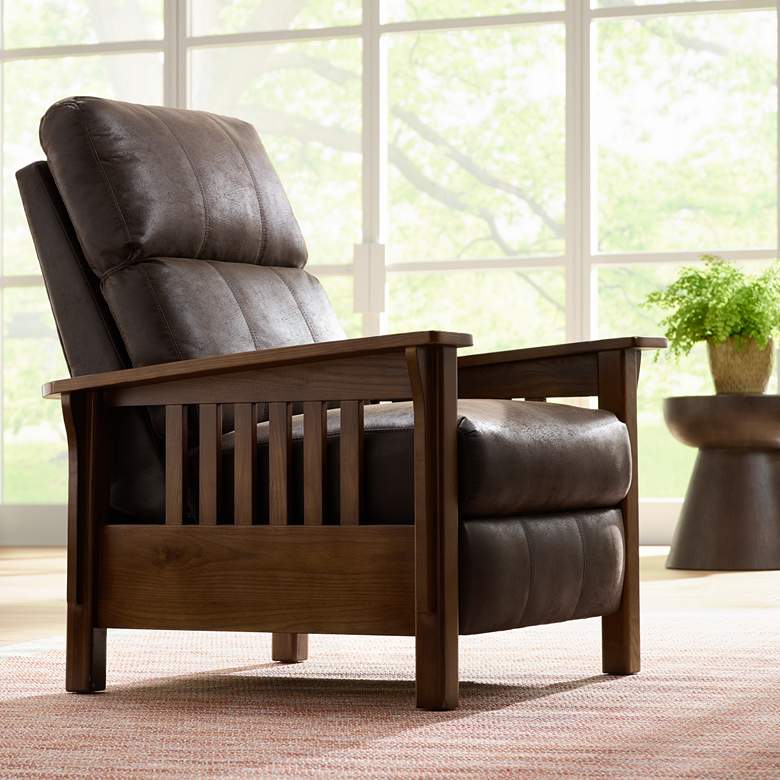 Image 1 Evan Palance Dixie Espresso 3-Way Recliner Chair