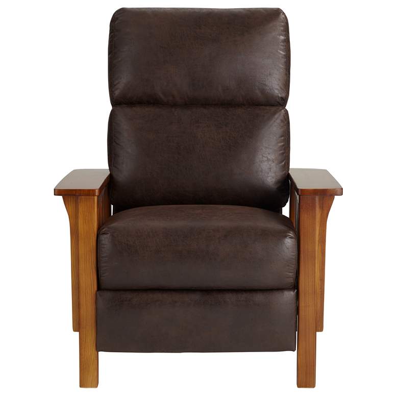 Image 7 Evan Palance Sable Faux Leather 3-Way Recliner Chair more views