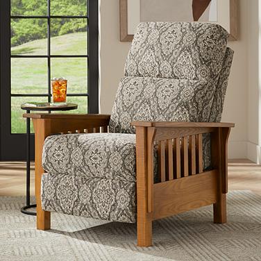 Evan Sandalwood Kaleidoscope 3-Way Recliner Chair