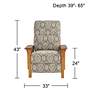 Evan Sandalwood Kaleidoscope 3-Way Recliner Chair