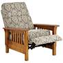 Evan Sandalwood Kaleidoscope 3-Way Recliner Chair
