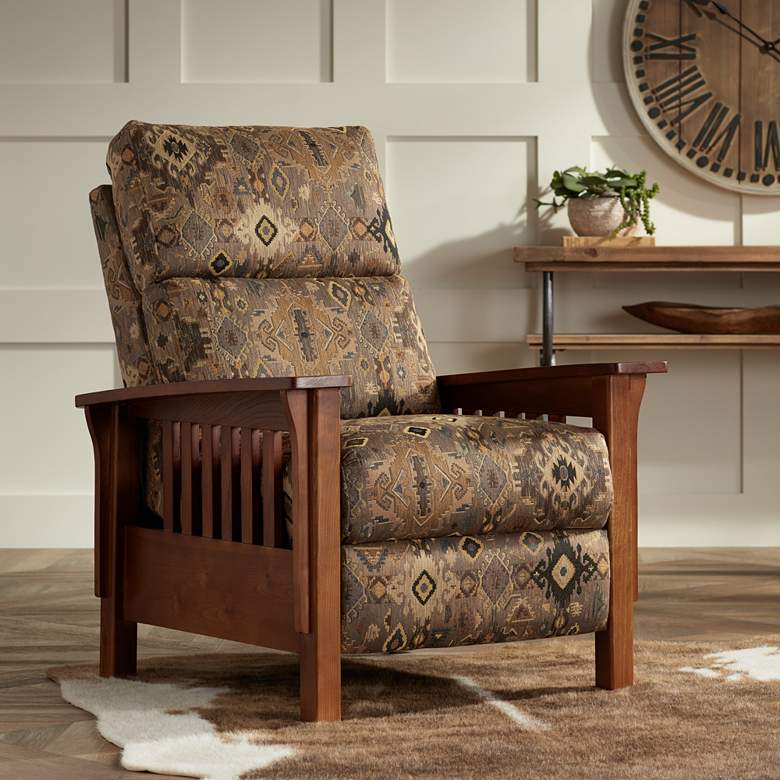 Image 1 Evan Zephyr Chocolate Brown 3-Way Recliner Chair
