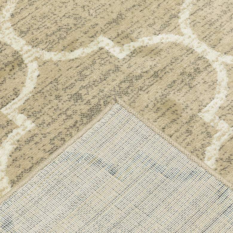 Image 4 Evandale 9853A 5&#39;3 inchx7&#39;3 inch Tan and Ivory Trellis Area Rug more views