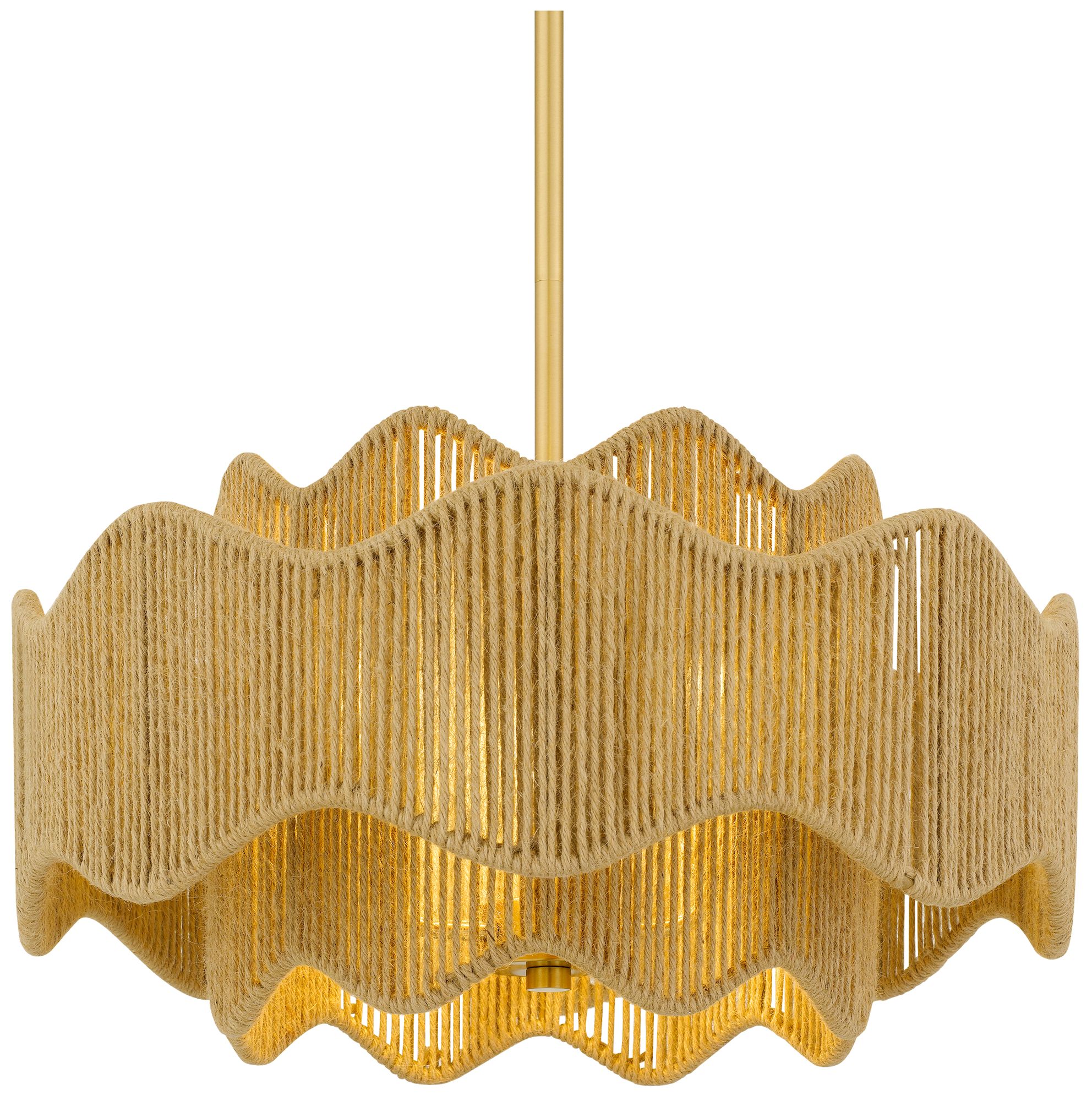 Image 6 Evander 3-Light Brushed Gold Pendant Light more views