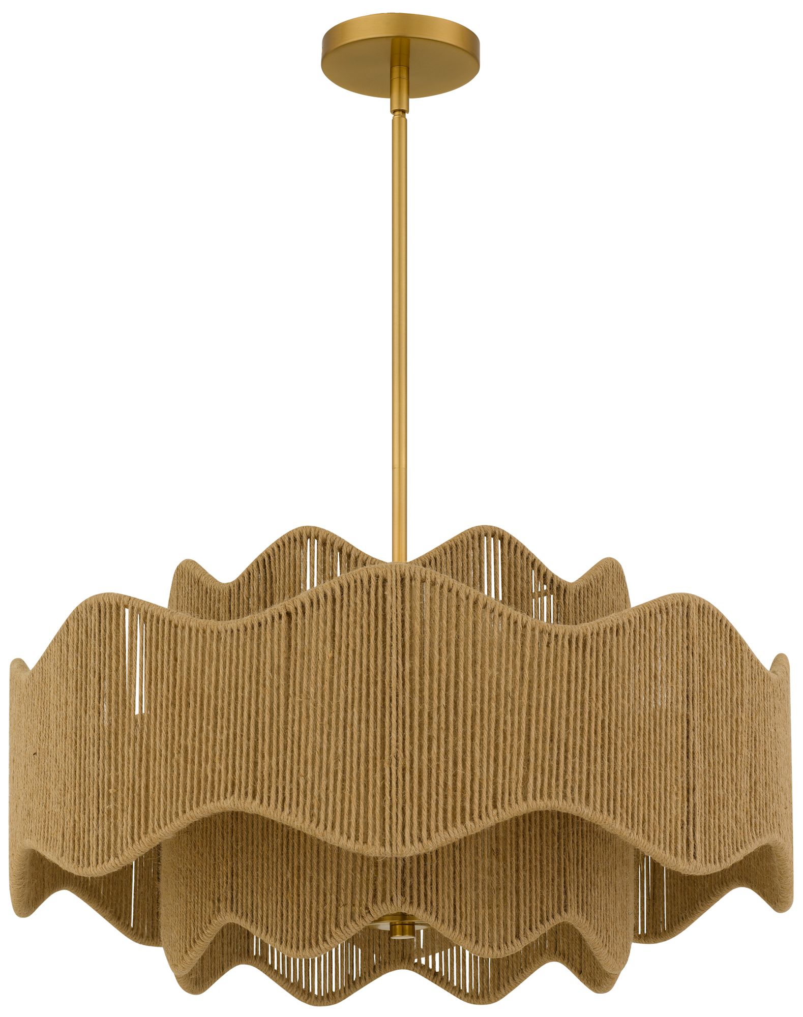 Image 3 Evander 4-Light Brushed Gold Pendant Light more views