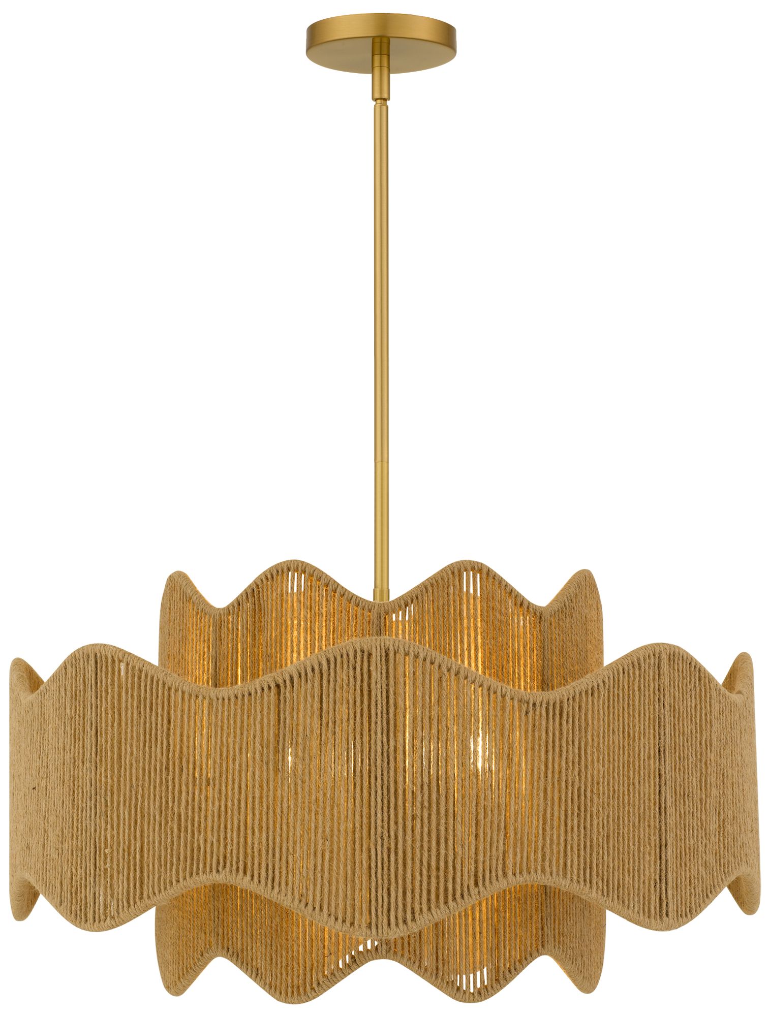 Image 4 Evander 4-Light Brushed Gold Pendant Light more views