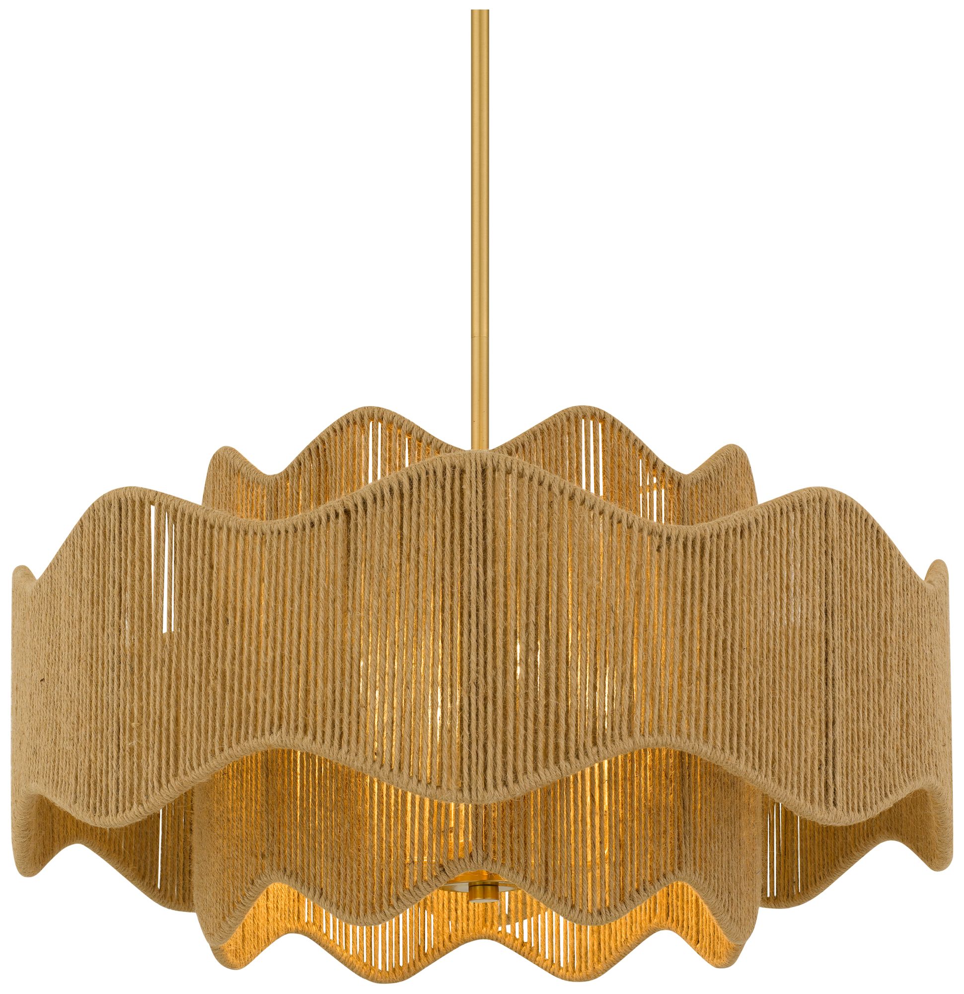 Image 6 Evander 4-Light Brushed Gold Pendant Light more views
