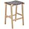 Evangeline 25 3/4" Brown Faux Leather Counter Stool