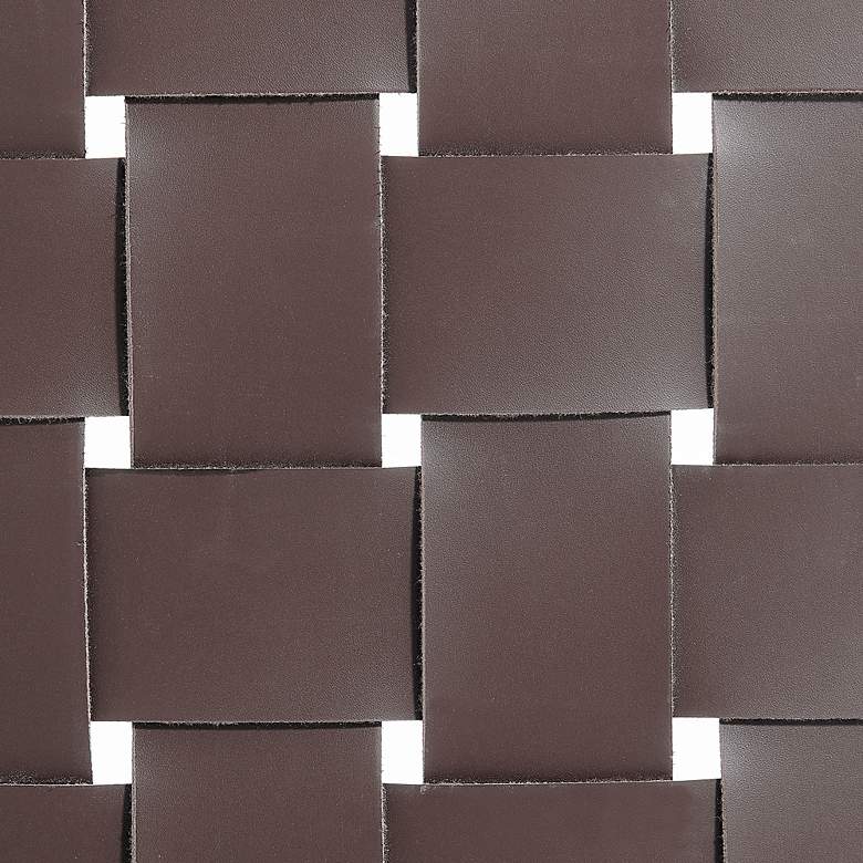 Image 2 Evangeline 25 3/4" Brown Faux Leather Counter Stool more views