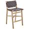 Evangeline 26 1/2" Brown Faux Leather Counter Stool