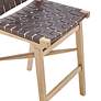 3_Evangeline 26 1/2" Brown Faux Leather Counter Stool more views