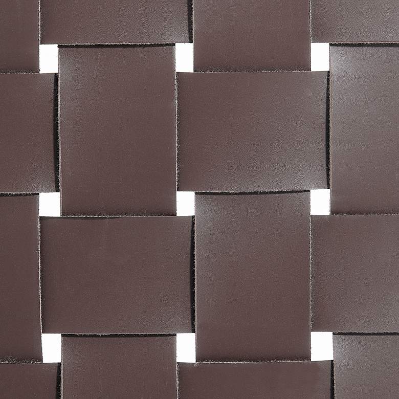 Image 2 Evangeline Brown Faux Leather Side Chair more views