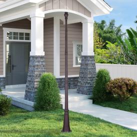 Evanston 114 1/2" High Bronze Outdoor Pole with Base Evanston 114 1/2" High Bronze Outdoor Pole with Base
