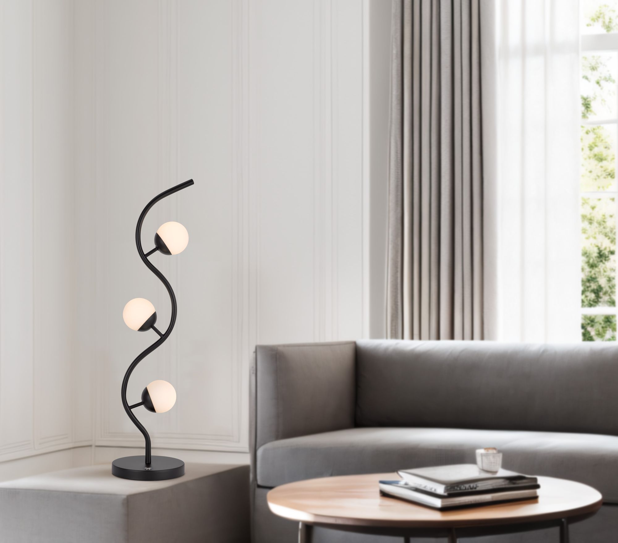 Image 3 Evanston 12W Integrated LED 3 Light Table Lamp more views
