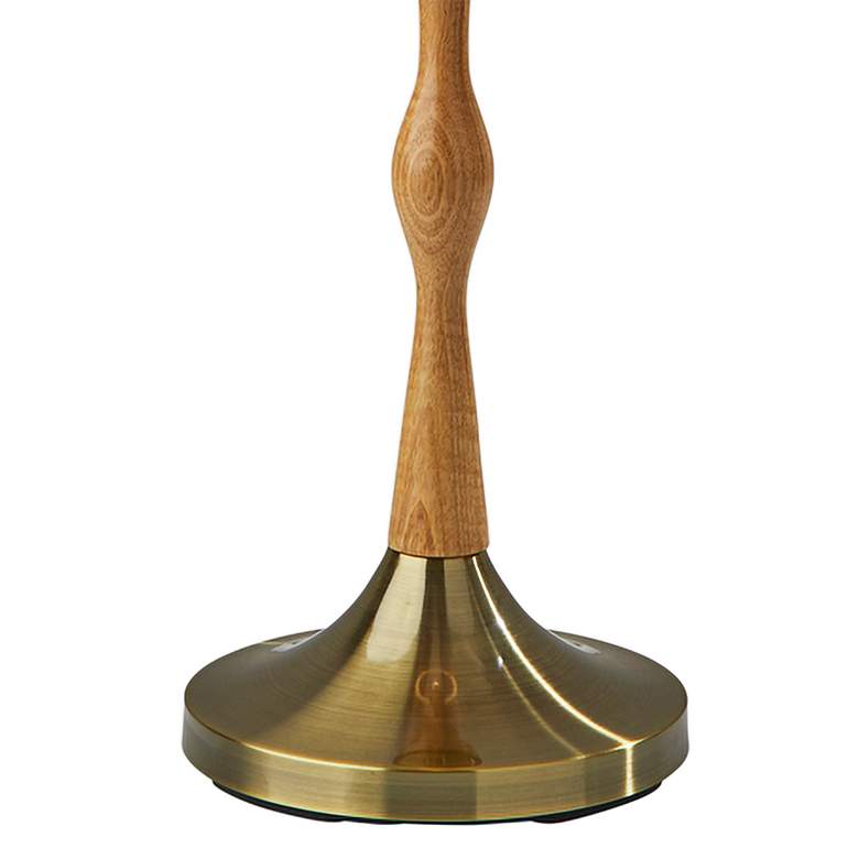 Image 4 Eve Natural Oak Wood Column Floor Lamp more views