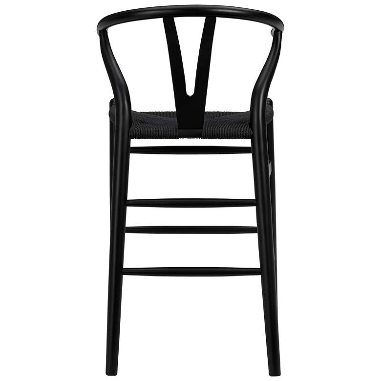 Image 5 Evelina 26" Black Wood Counter Stool more views