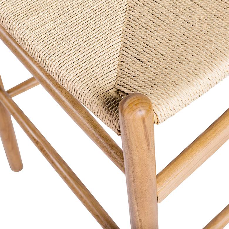Image 4 Evelina 26" Natural Wood Counter Stool more views