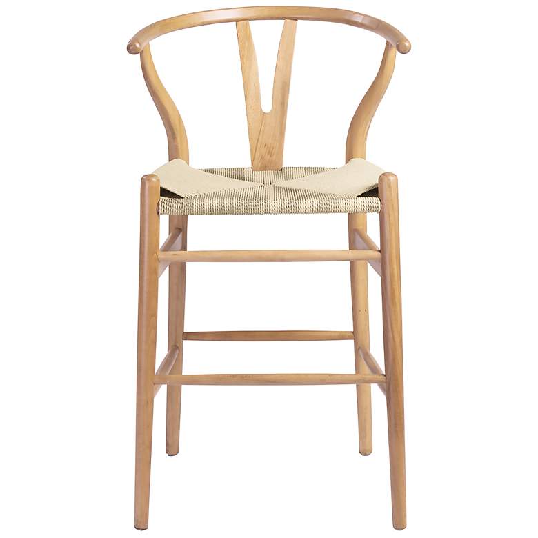 Image 7 Evelina 26" Natural Wood Counter Stool more views