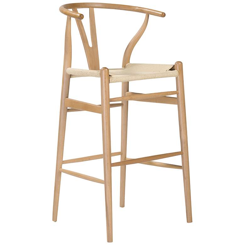 Image 1 Evelina 30 1/4 inch Natural Wood Bar Stool