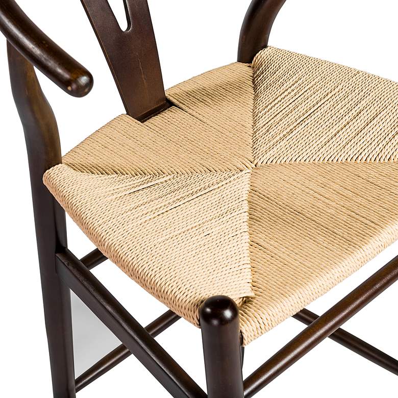 Image 2 Evelina 30 1/4" Walnut Wood Bar Stool more views