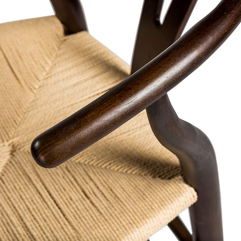 Image 3 Evelina 30 1/4" Walnut Wood Bar Stool more views