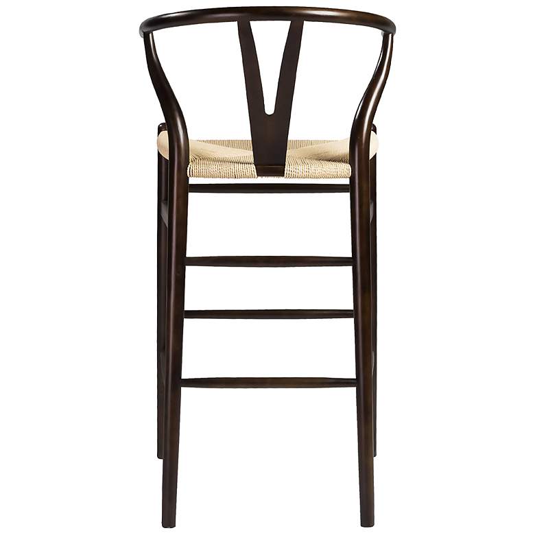 Image 7 Evelina 30 1/4" Walnut Wood Bar Stool more views