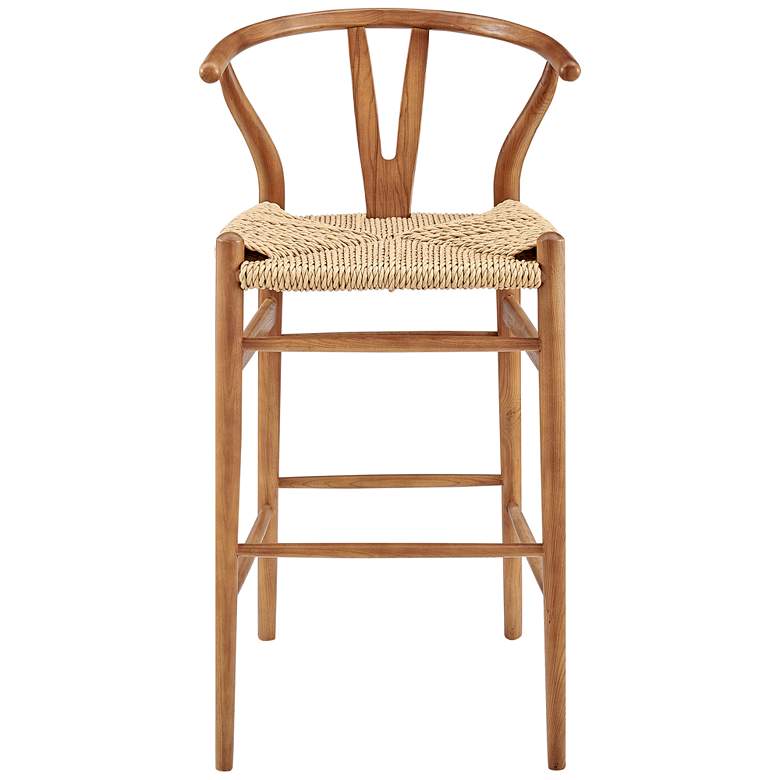 Image 5 Evelina 30 inch Natural Rattan Outdoor Bar Stool more views