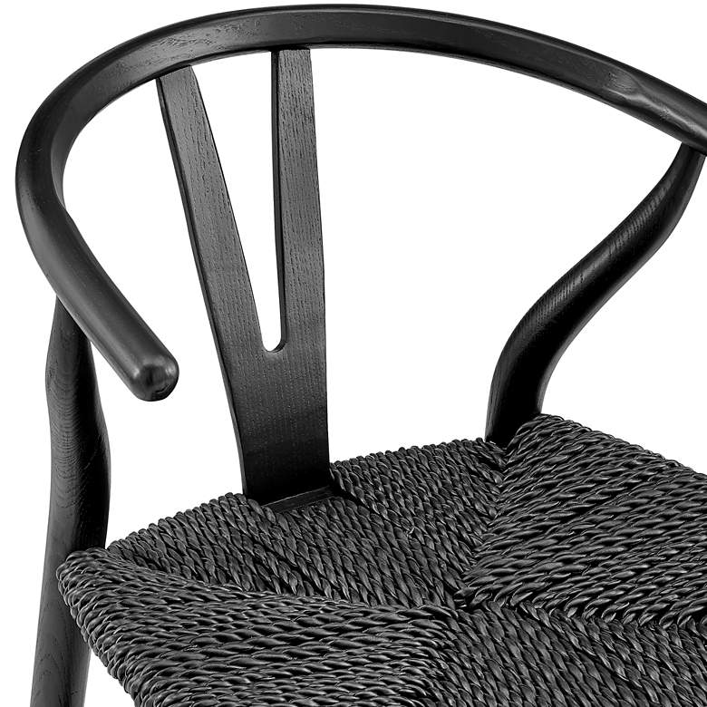 Image 3 Evelina Black Rattan Outdoor Side Chair more views