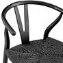 Evelina Black Rattan Outdoor Side Chair