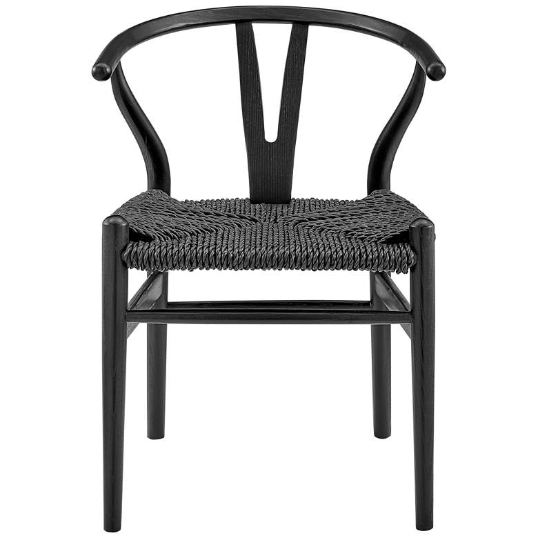 Image 5 Evelina Black Rattan Outdoor Side Chair more views
