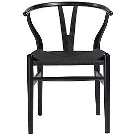 Image5 of Evelina Black Wood Side Chairs Set of 2 more views