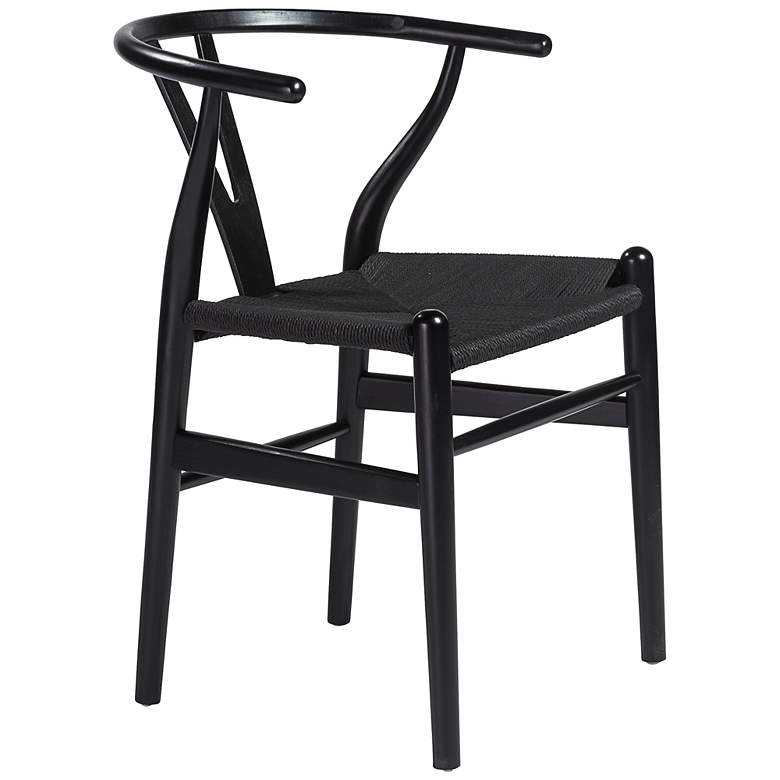 Image 6 Evelina Black Wood Side Chairs Set of 2 more views