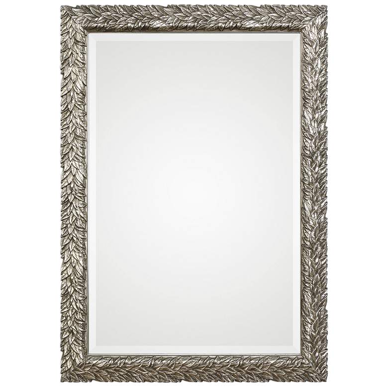 Image 2 Evelina Metallic Silver 24 3/4 inch x 34 3/4 inch Wall Mirror