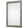 Evelina Metallic Silver 24 3/4" x 34 3/4" Wall Mirror