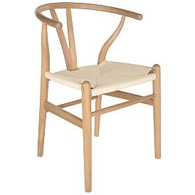 Image4 of Evelina Natural Wood Side Chairs Set of 2 more views