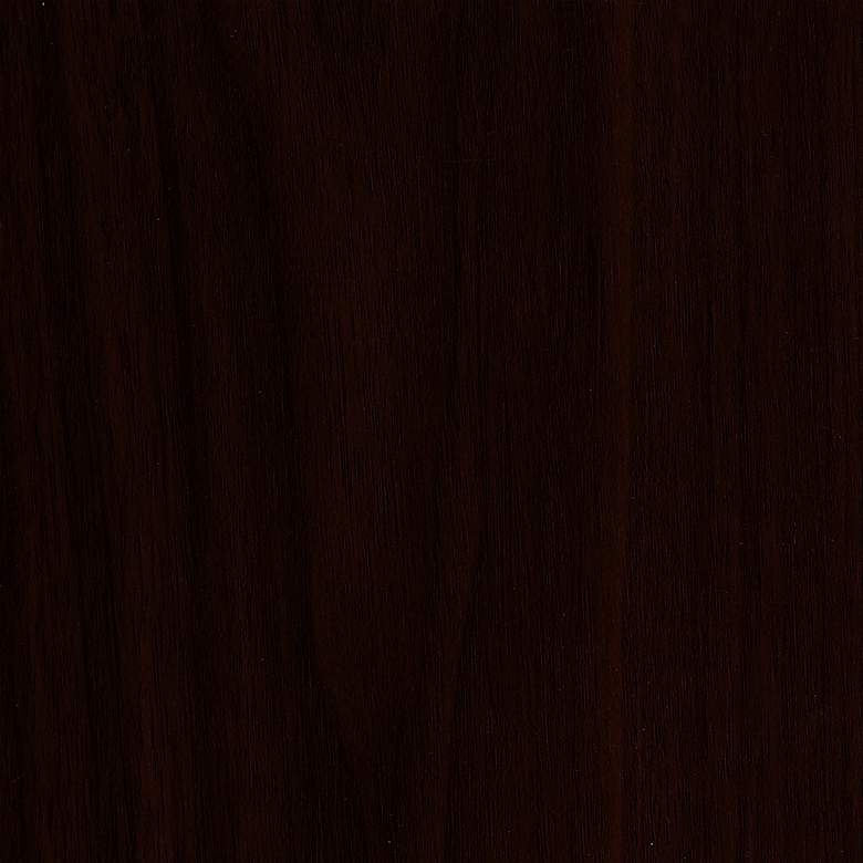 Image 4 Evelina Walnut Wood Side Chairs Set of 2 with Black Seat more views