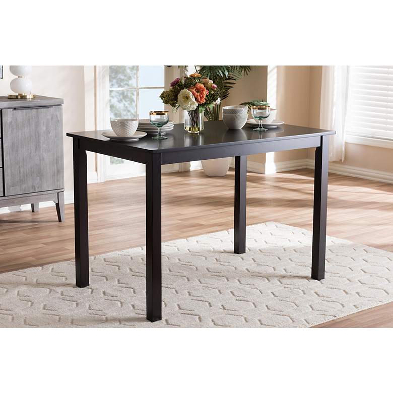 Image 1 Eveline 43 1/4" Wide Espresso Brown Rectangular Dining Table