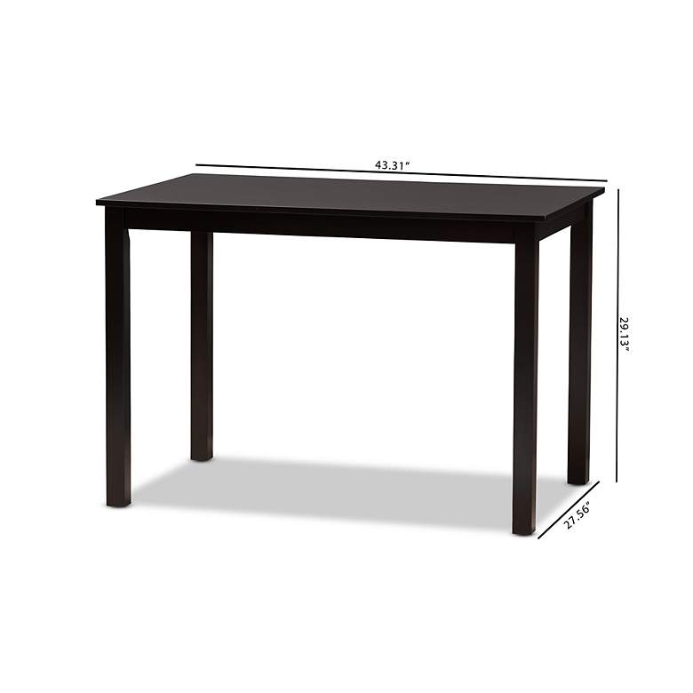 Image 6 Eveline 43 1/4" Wide Espresso Brown Rectangular Dining Table more views