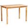 Eveline 43 1/4" Wide Natural Brown Wood Dining Table