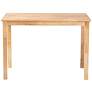 7_Eveline 43 1/4" Wide Natural Brown Wood Dining Table more views