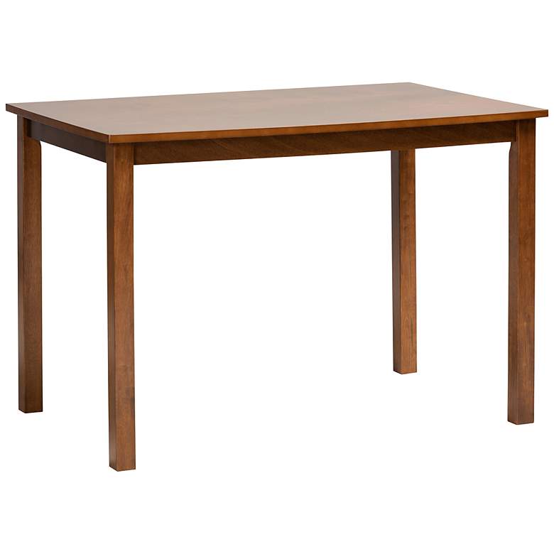 Image 2 Eveline 43 1/4 inchW Walnut Brown Wood Rectangular Dining Table