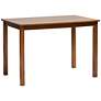 Eveline 43 1/4"W Walnut Brown Wood Rectangular Dining Table