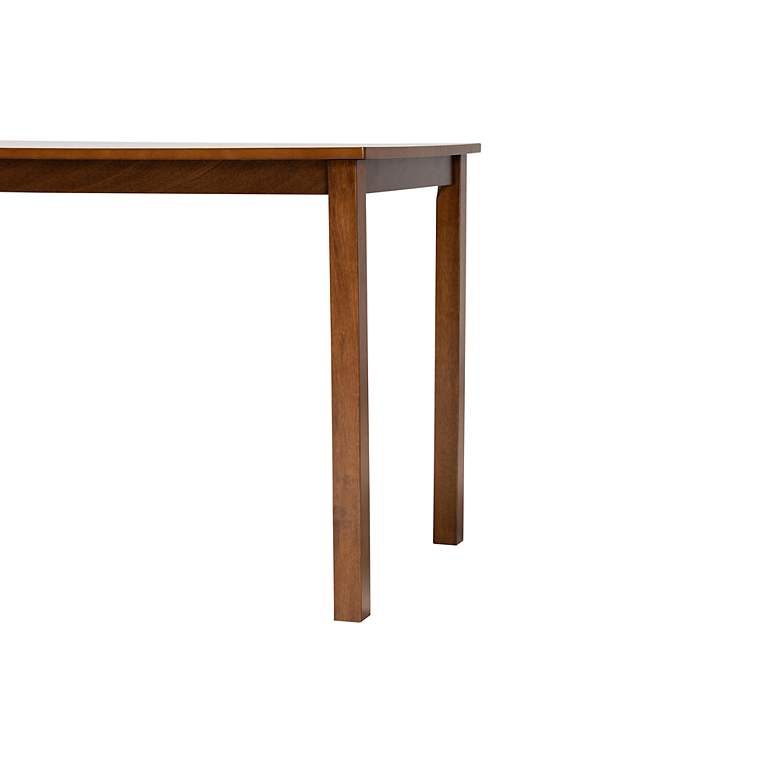 Image 3 Eveline 43 1/4 inchW Walnut Brown Wood Rectangular Dining Table more views