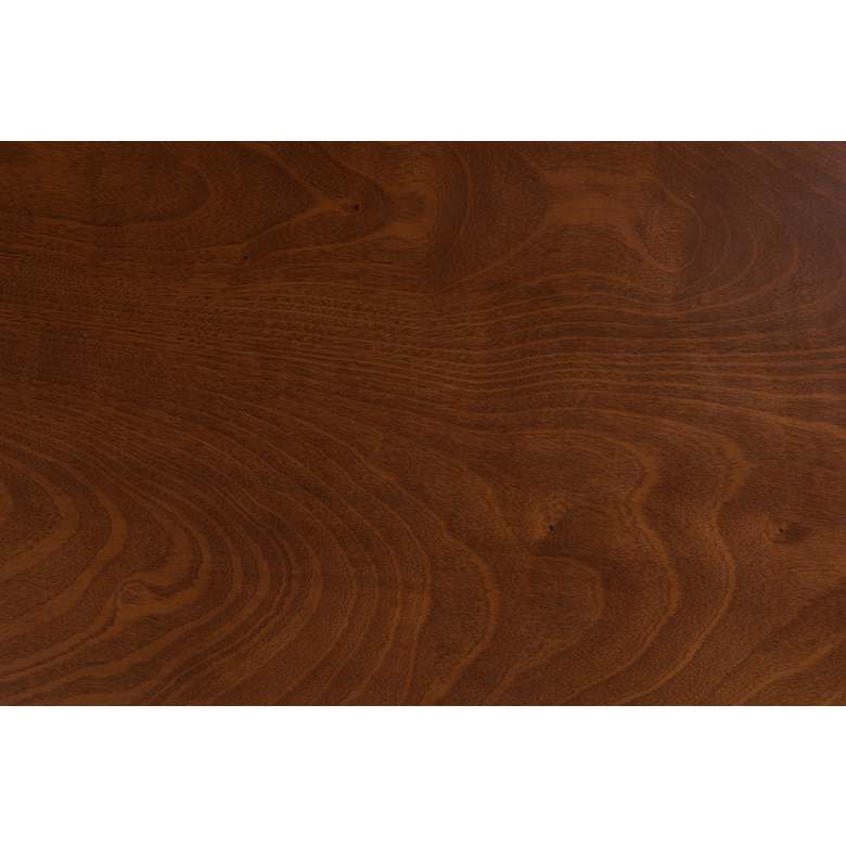 Image 4 Eveline 43 1/4"W Walnut Brown Wood Rectangular Dining Table more views