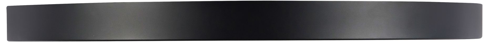 Image 3 Evelyn 11-in Alabaster dimmable LED Flush Mount with Matte Black Finish more views