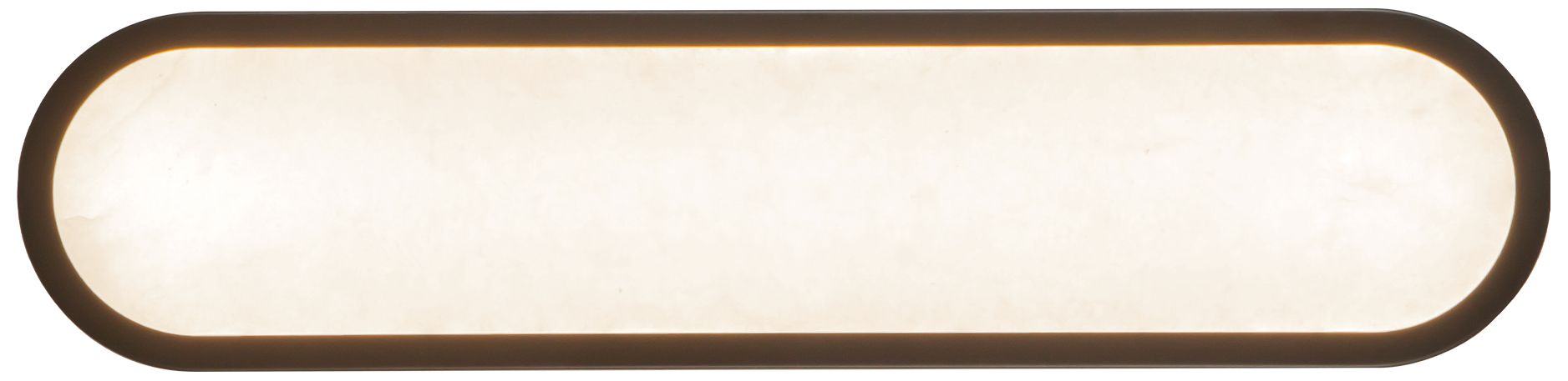 Image 4 Evelyn 22-in Alabaster LED Bathroom Wall/Vanity Light with Matte Black more views