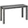 Evelyn 48" Wide Gray and White Mother of Pearl Console Table