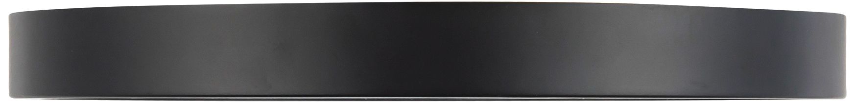 Image 3 Evelyn 9-in Alabaster dimmable LED Flush Mount with Matte Black Finish more views