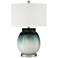 Evelyn Blue Drip Glass Modern Table Lamp