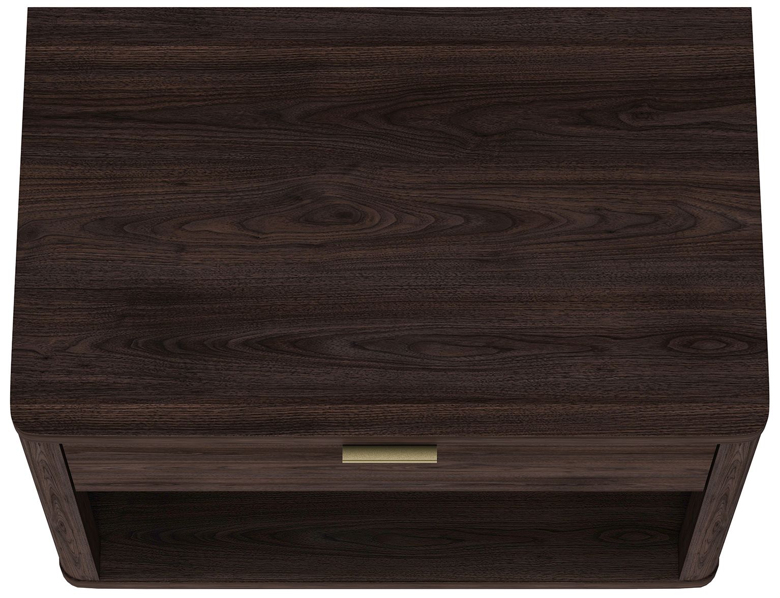 Evelyn Modern 32 Nightstand 2.0 with 1 Full Extension Drawer in Brown